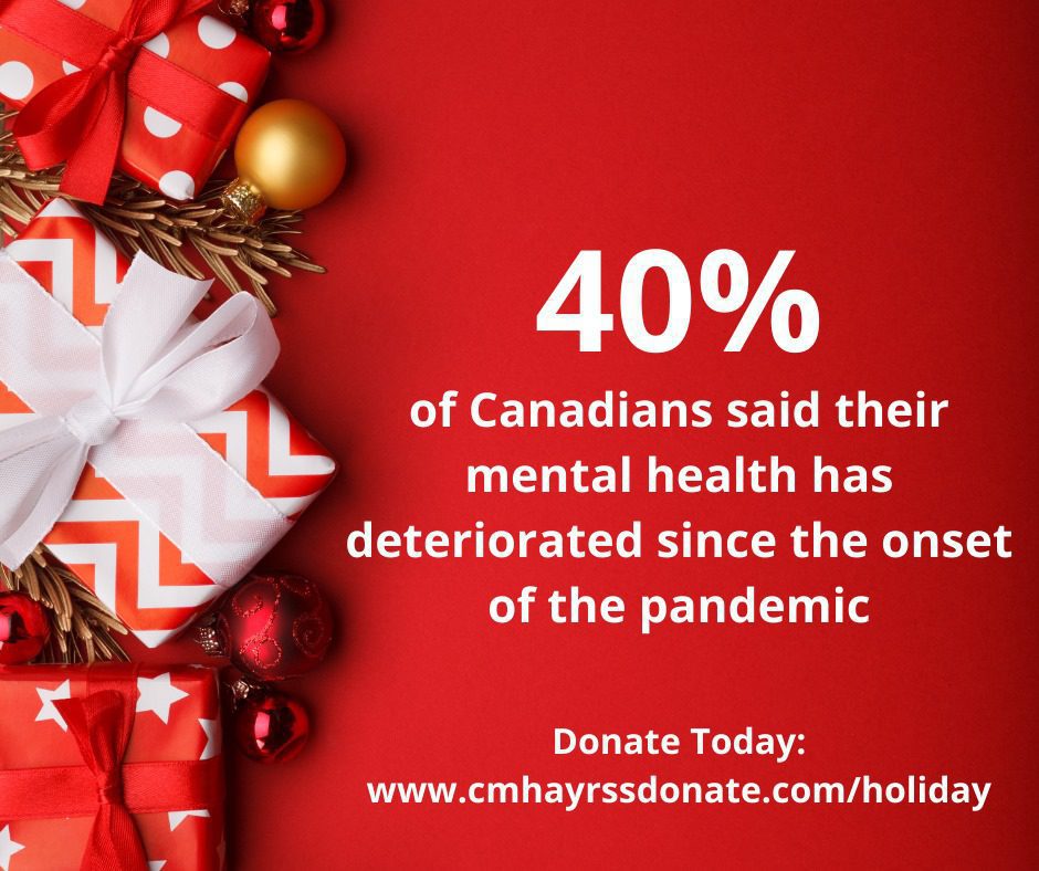 40% of Canadians said their mental health has deteriorated since the onset of the pandemic.
